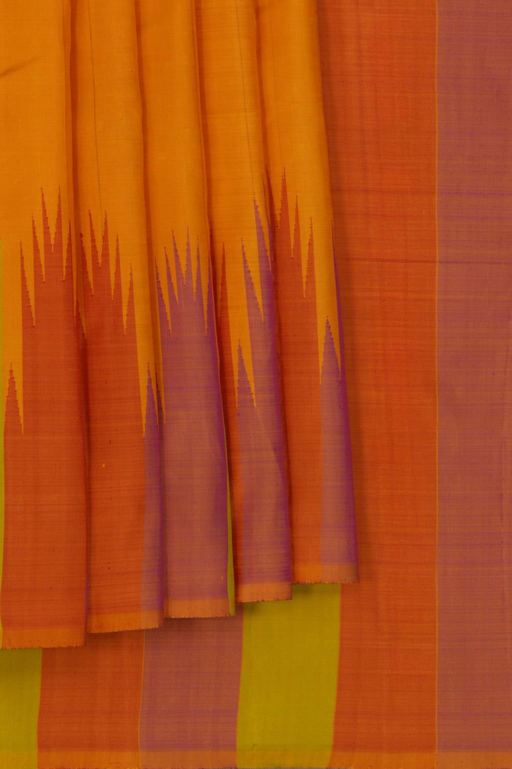 Arani Silk Yellow Saree