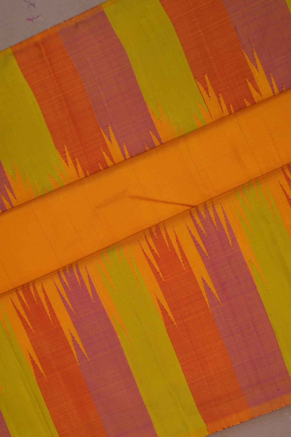 Arani Silk Yellow Saree