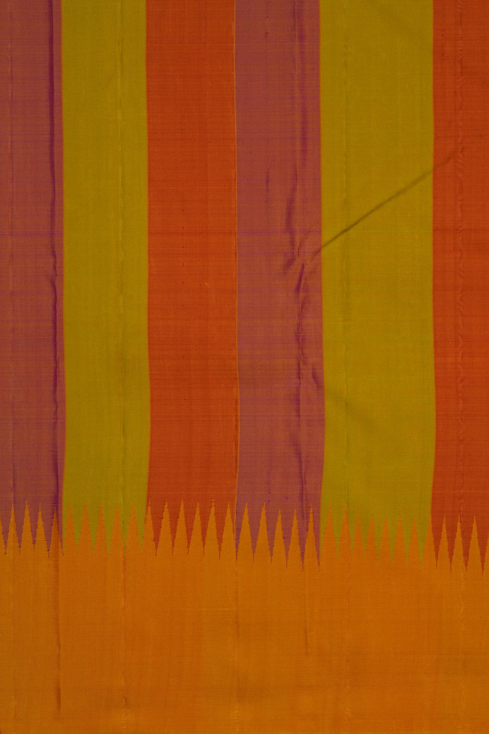 Image of Arani Silk Yellow Saree