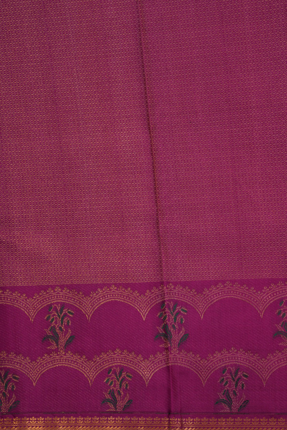 Arani Brocade Silk Magenta Pink Saree