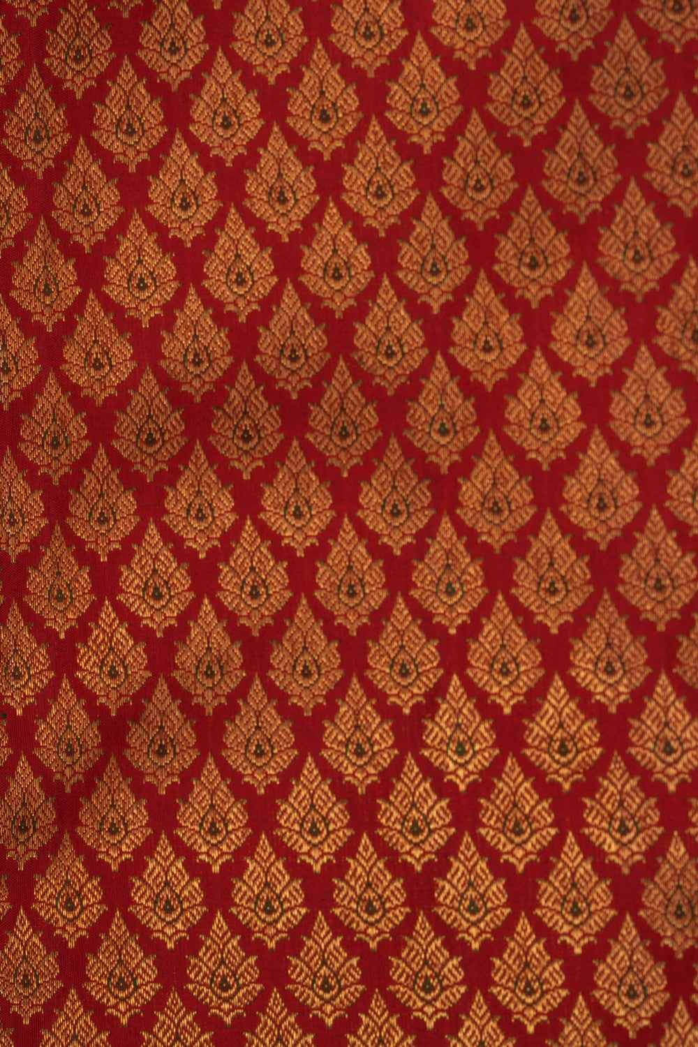 Image of Kanchipuram Brocade Silk Red Saree