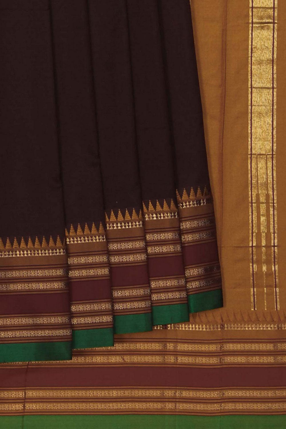 Narayanpet Silk Maroon Saree