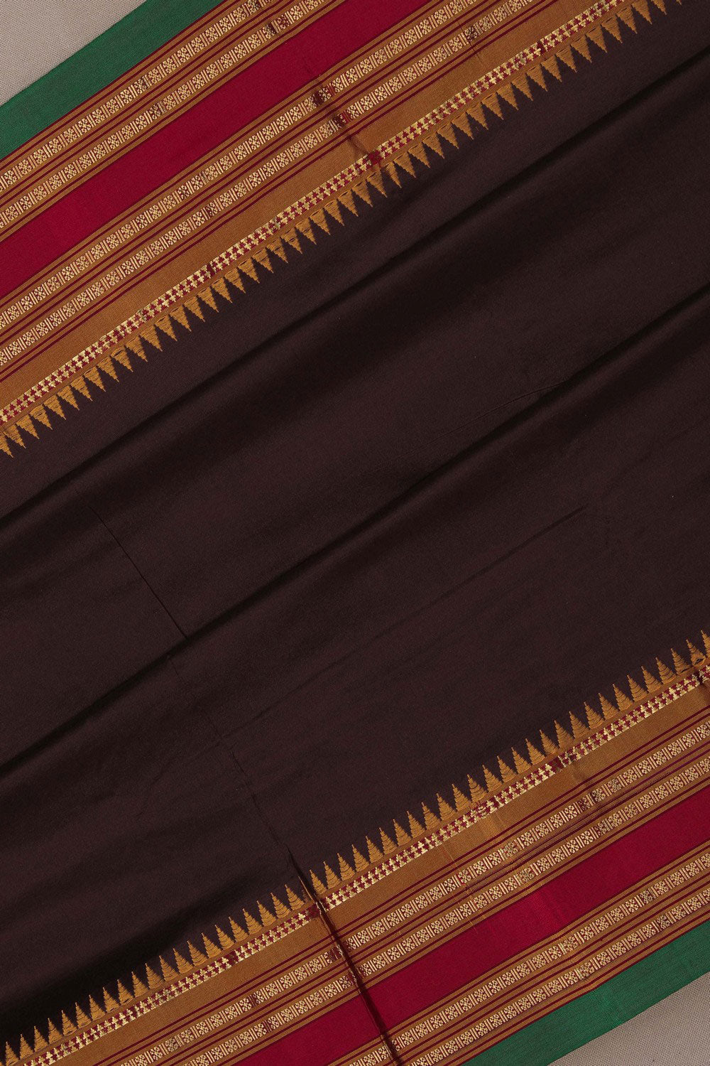 Narayanpet Silk Maroon Saree