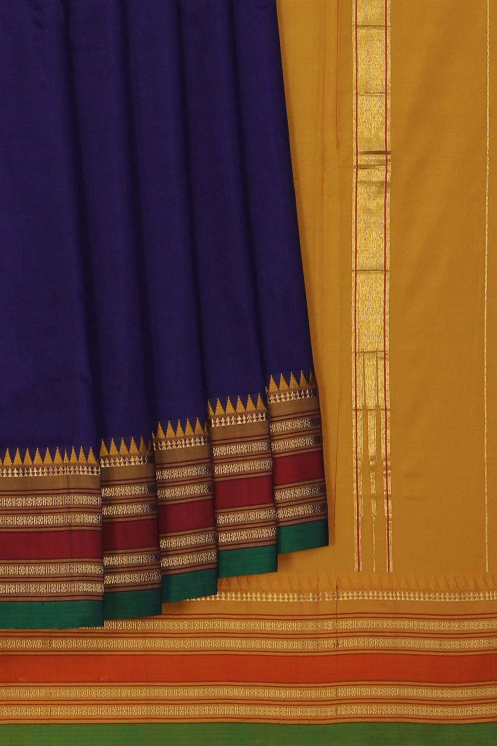 Image of Narayanpet Silk Purple Saree