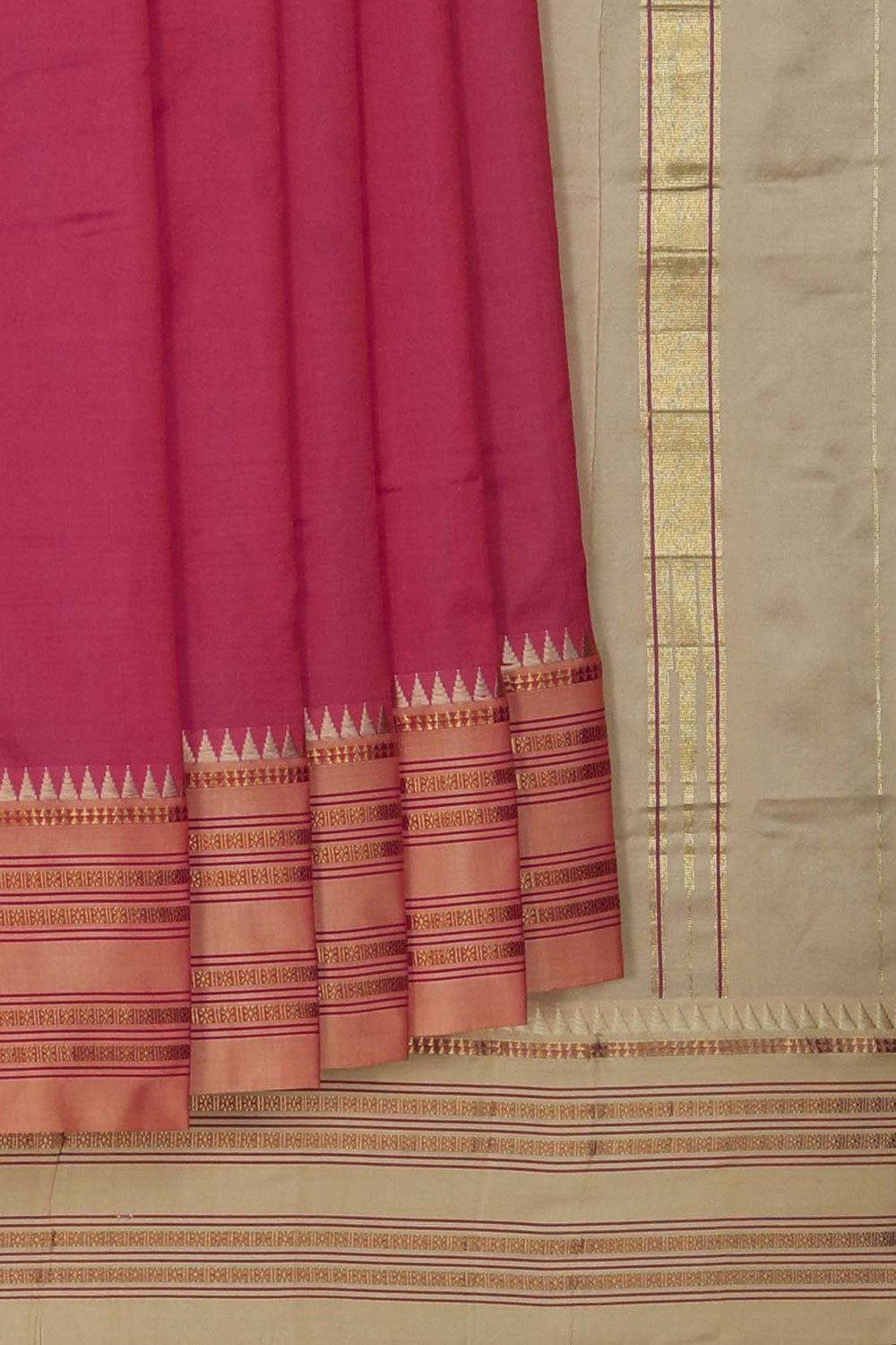 Narayanpet Silk Pink Saree