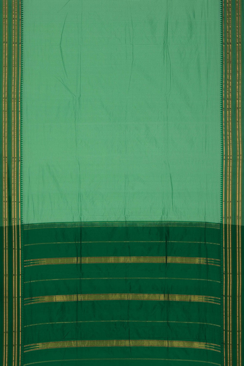 Image of Narayanpet Silk Green Saree
