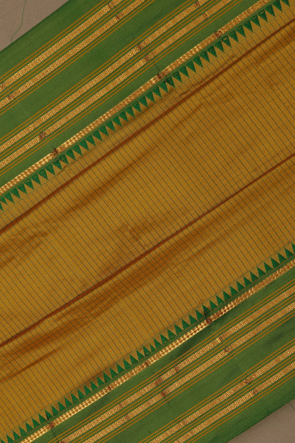 Image of Narayanpet Silk Yellow Saree