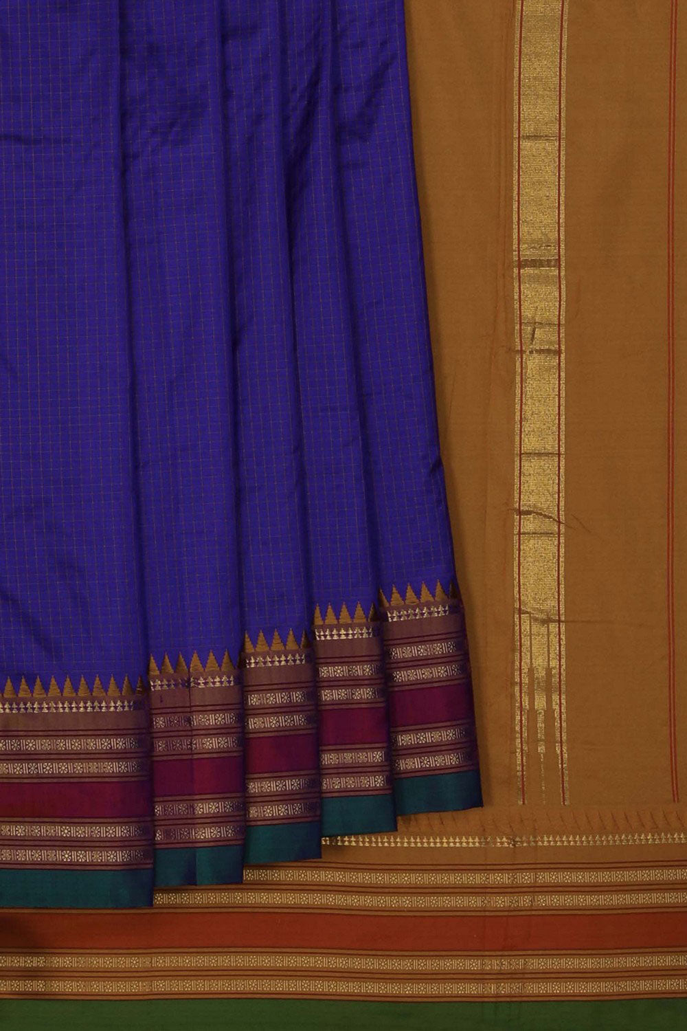 Image of Narayanpet Silk Purple Saree
