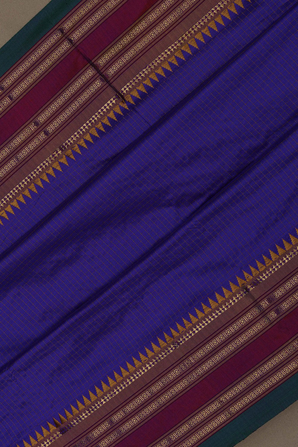 Image of Narayanpet Silk Purple Saree