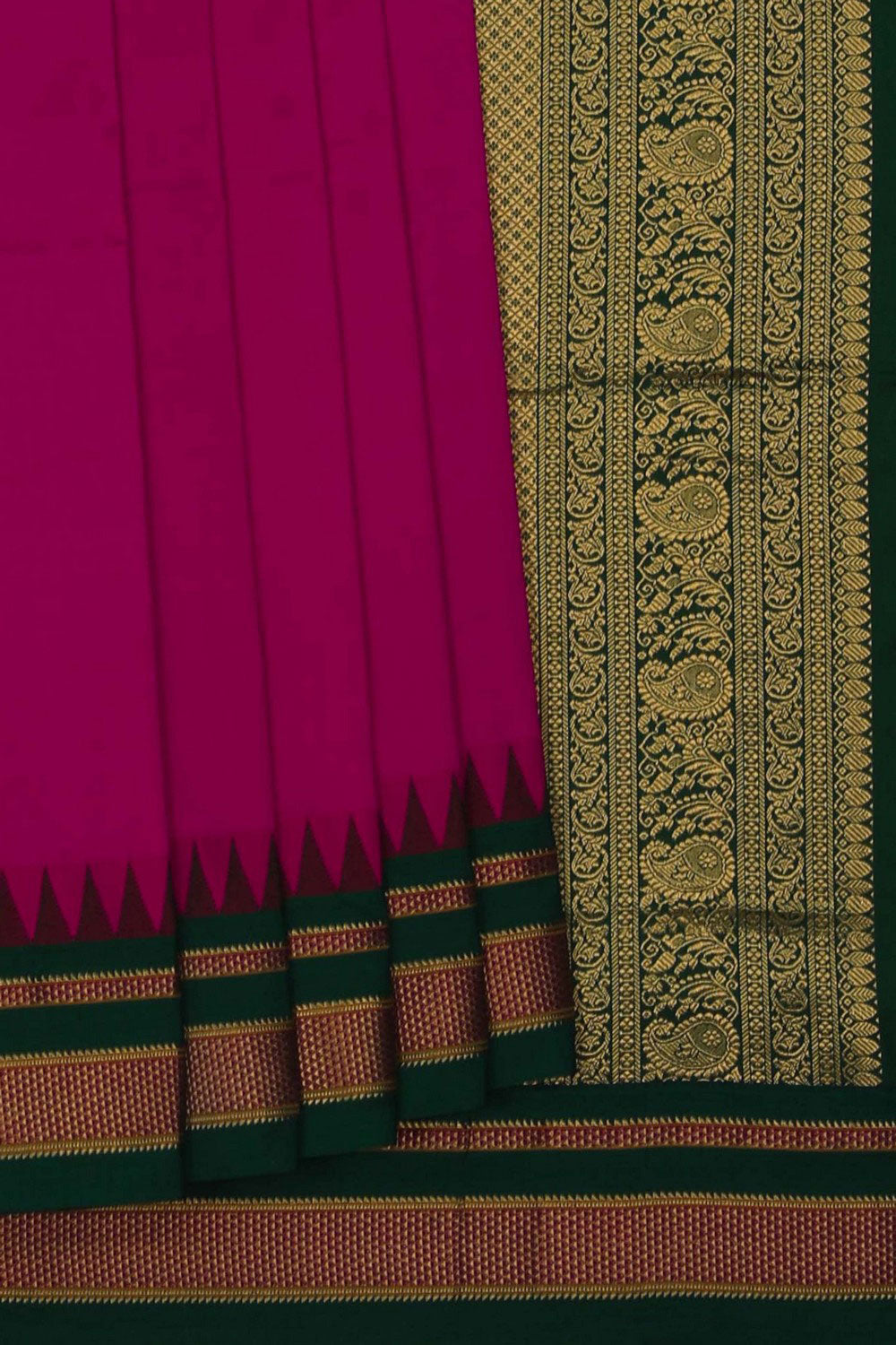 Image of Narayanpet Silk Pink Saree