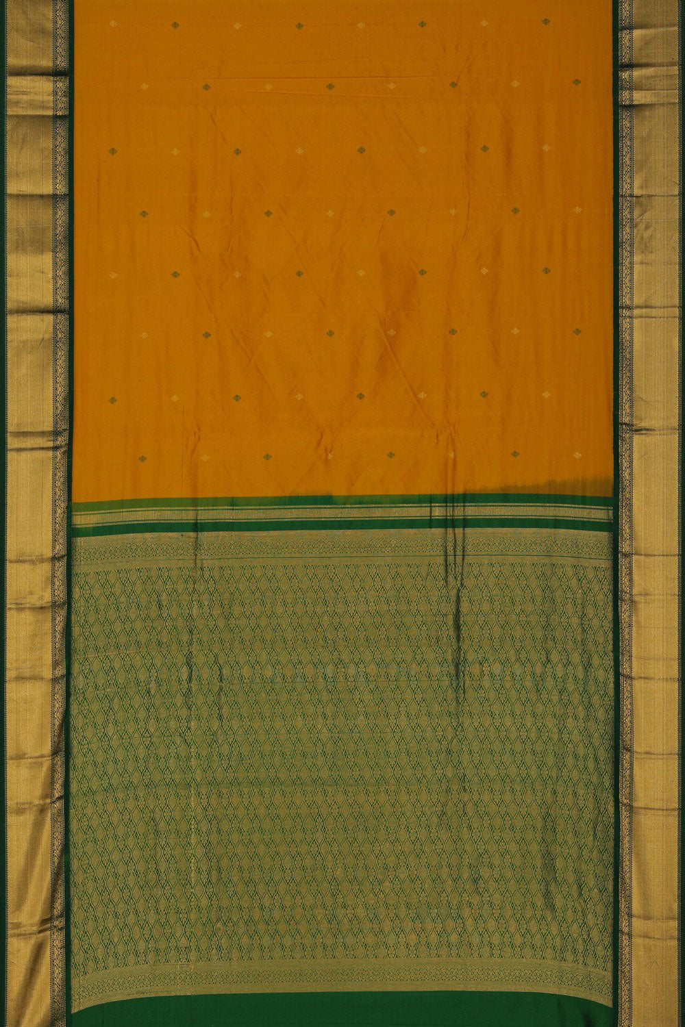Image of Narayanpet Silk Yellow Saree
