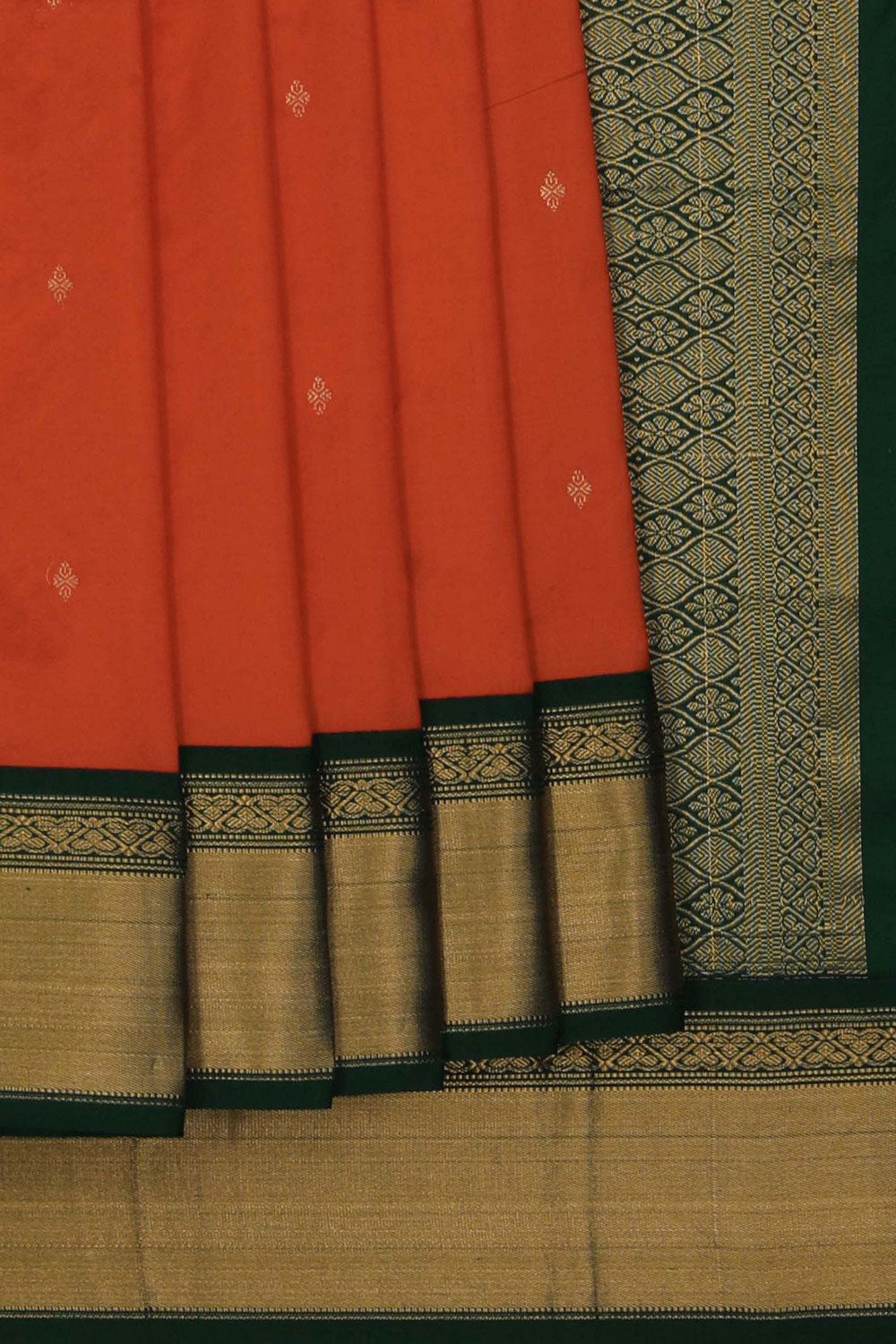 Narayanpet Silk Orange Saree