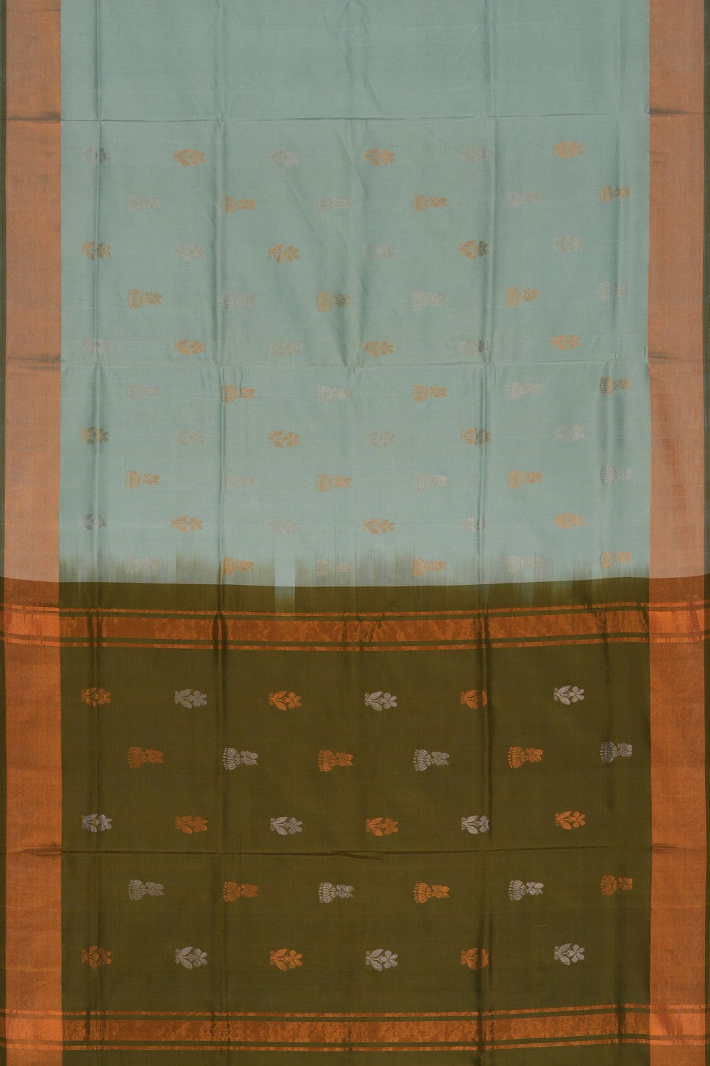 Image of Uppada Silk Sea Green Saree