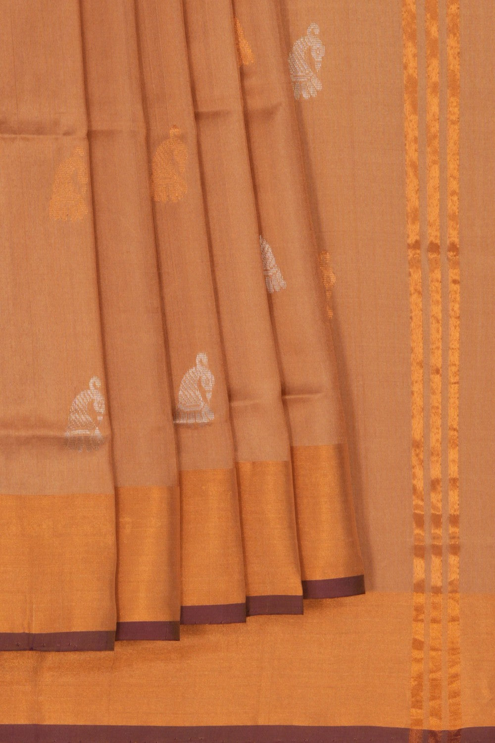 Image of Uppada Silk Beige Saree