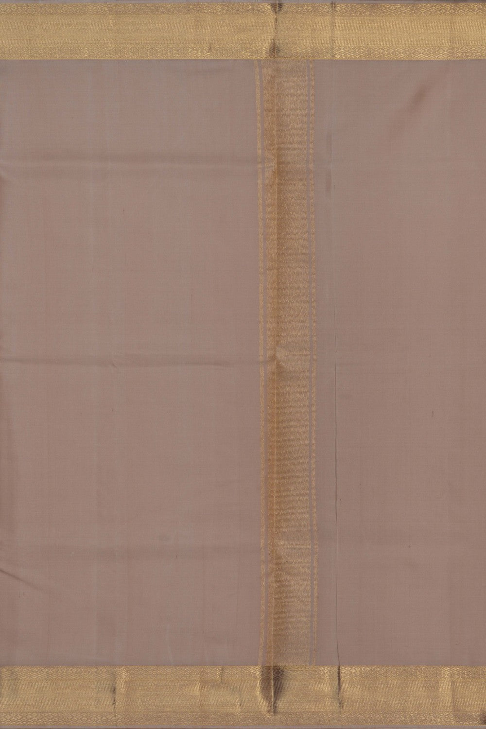 Image of Kanchipuram Silk Beige Dhoti With Kanduva (8 X 4)