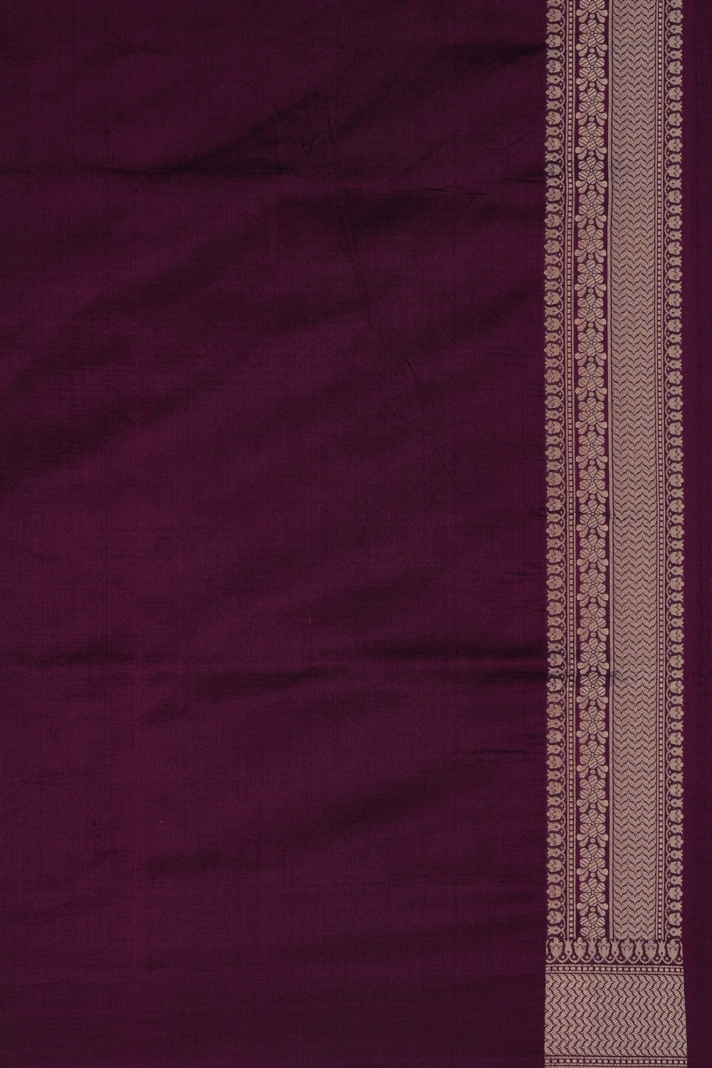 Image of Banarasi Silk Brocade Violet Saree