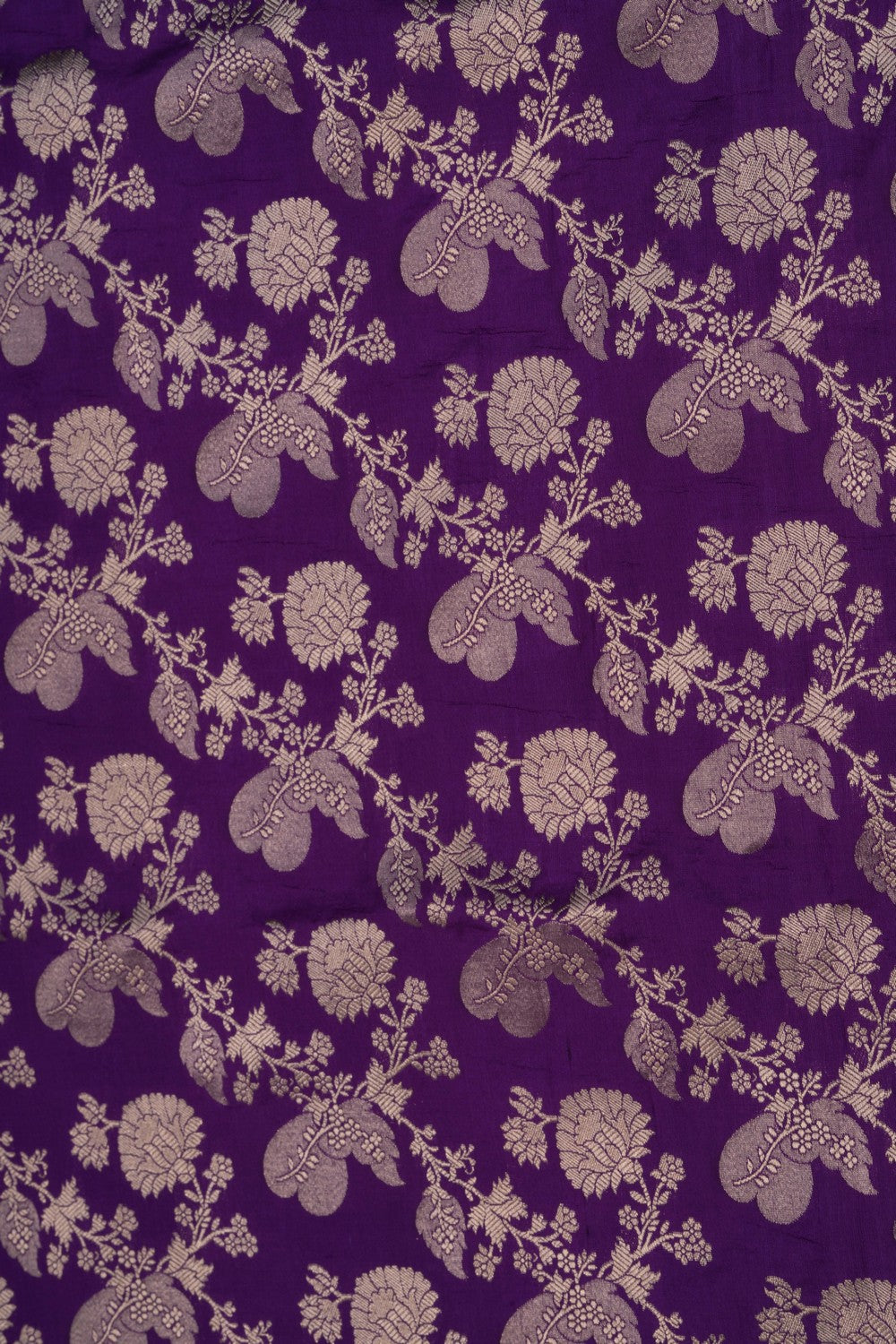 Banarasi Silk Brocade Purple Saree