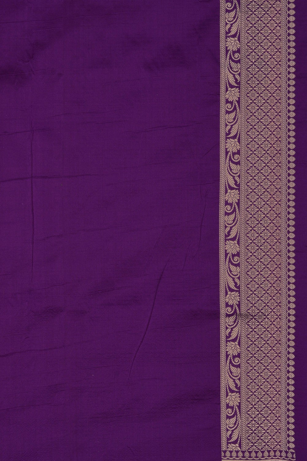 Banarasi Silk Brocade Purple Saree