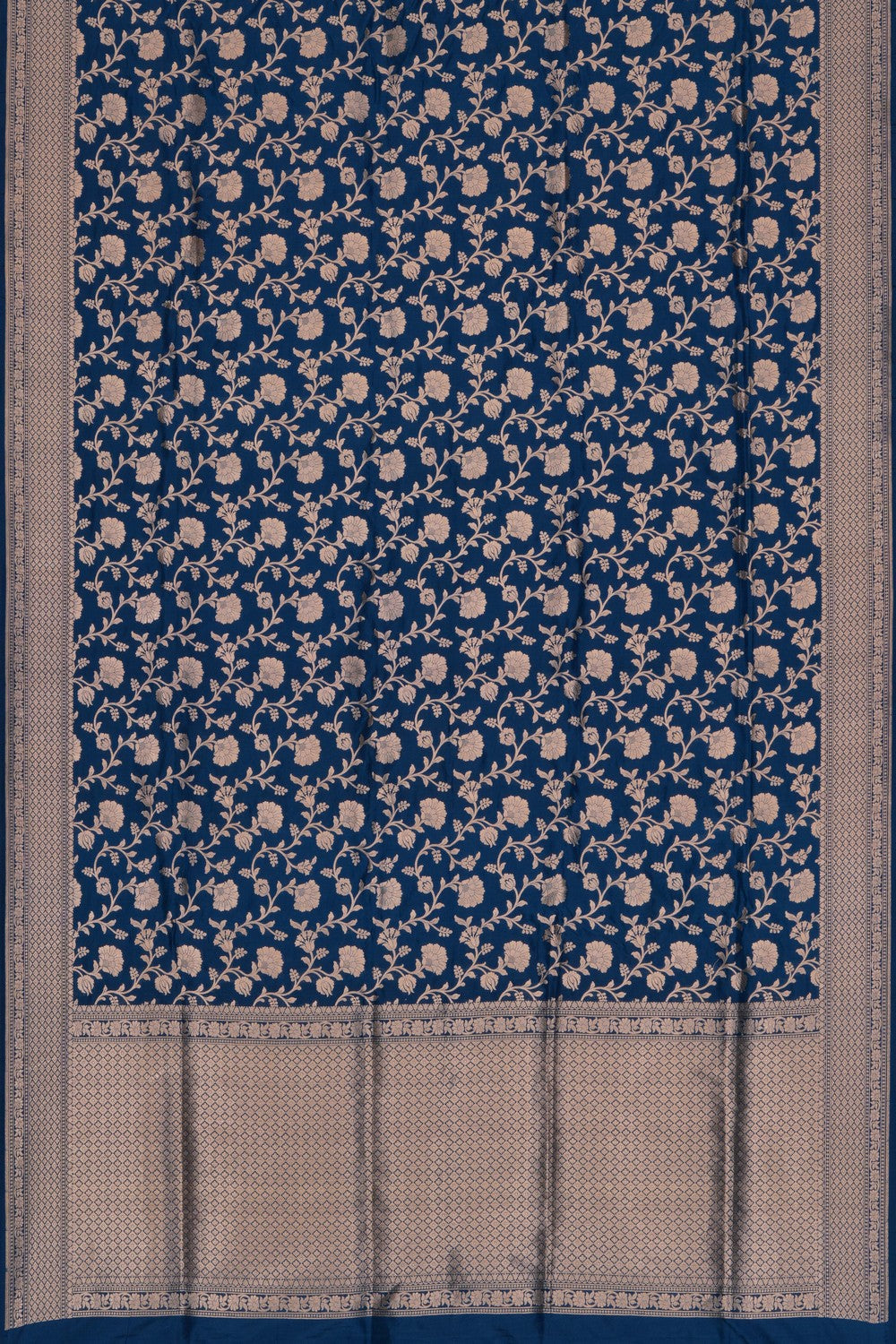 Banarasi Silk Brocade Blue Saree