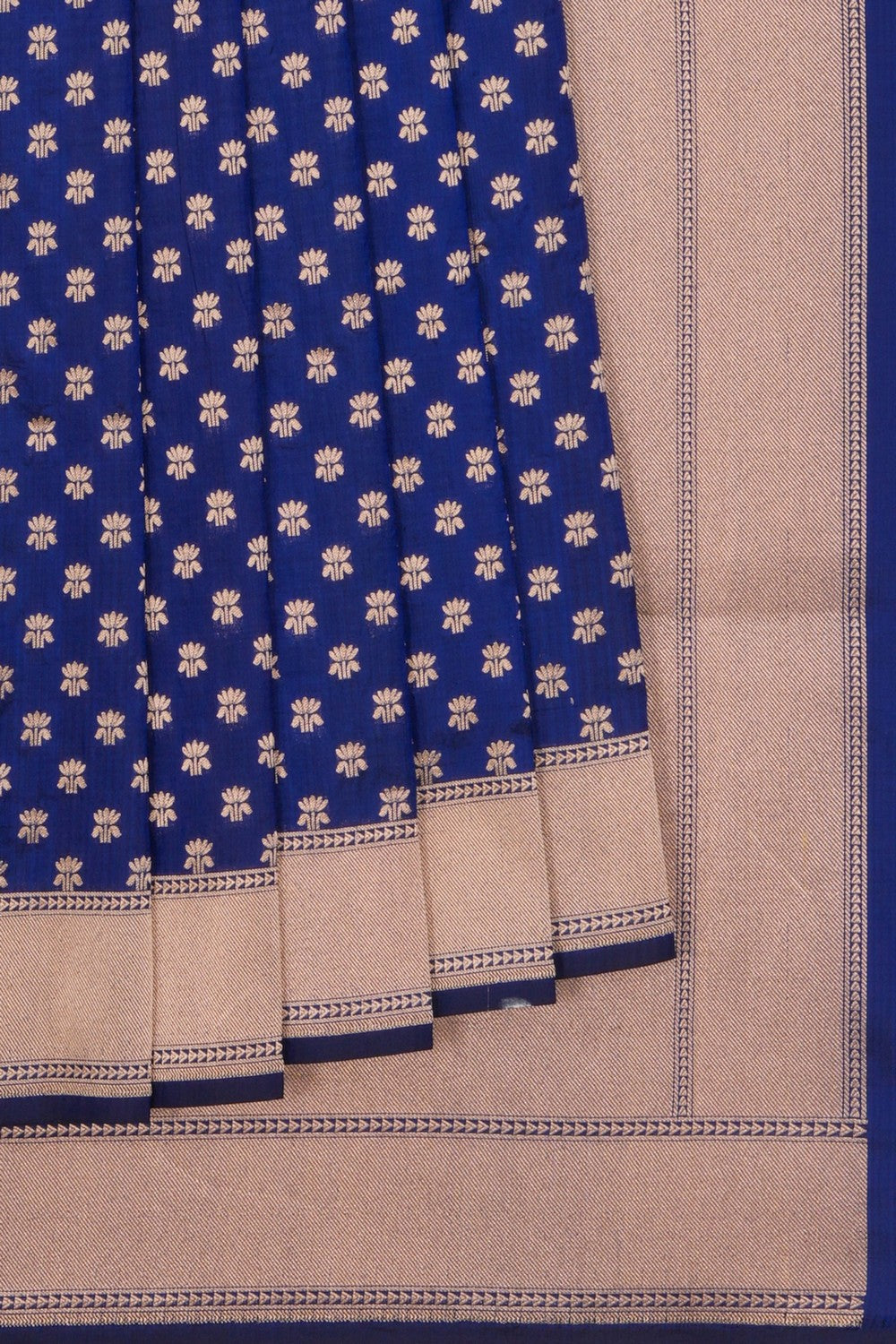 Banarasi Silk Brocade Blue Saree