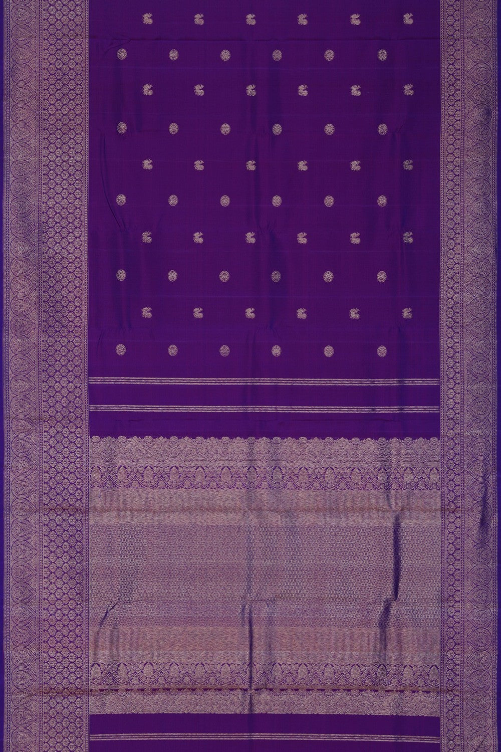 Kanchipuram Silk Purple Saree