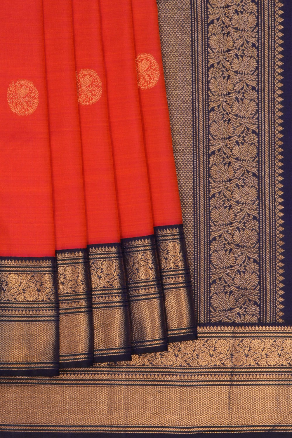 Image of Kanchipuram Fuchsia Pink Saree