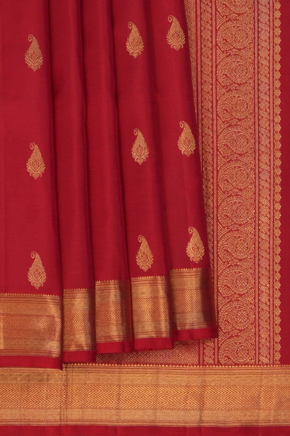 Kanchipuram Red Saree