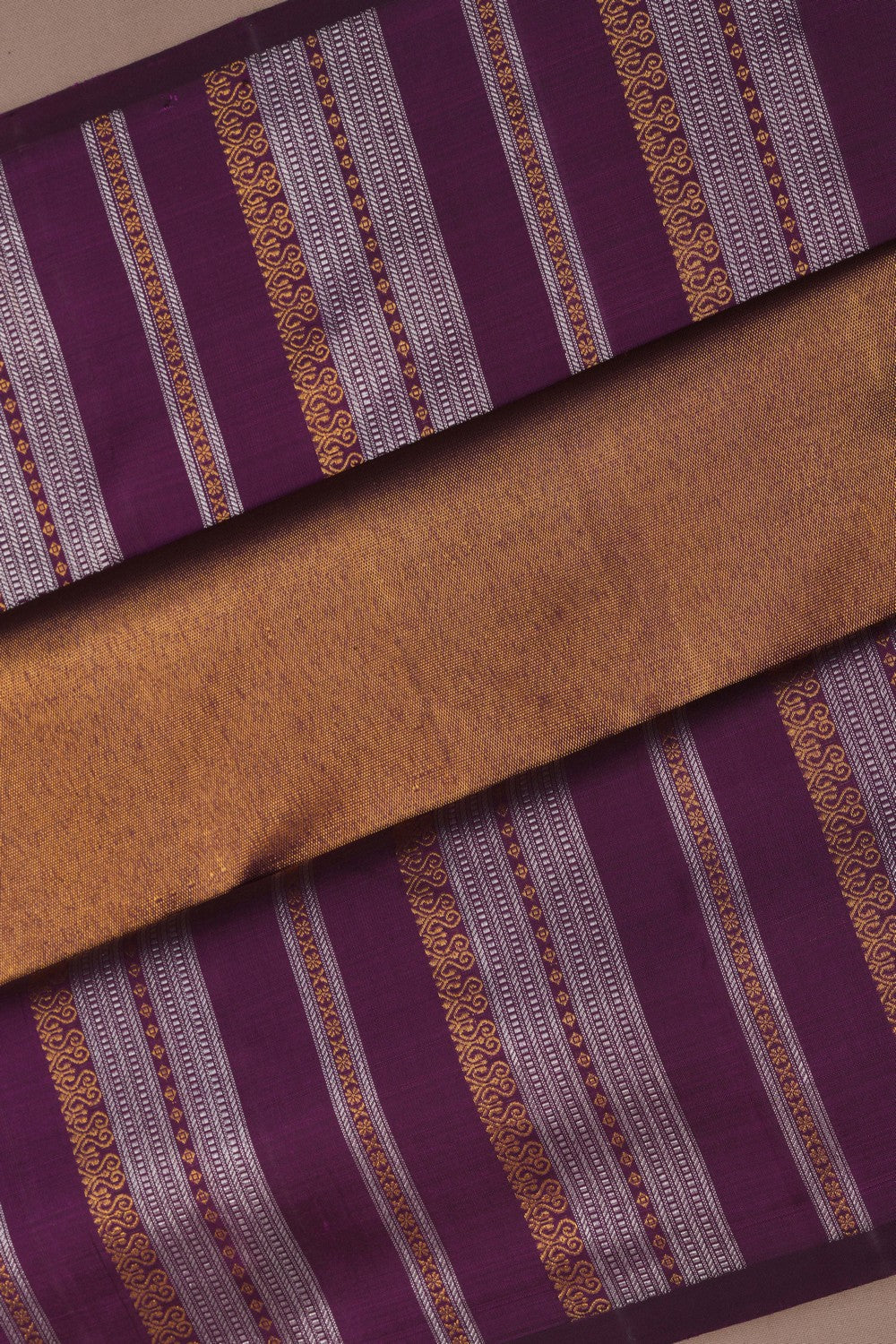 Image of Kanchipuram Dull Gold Saree