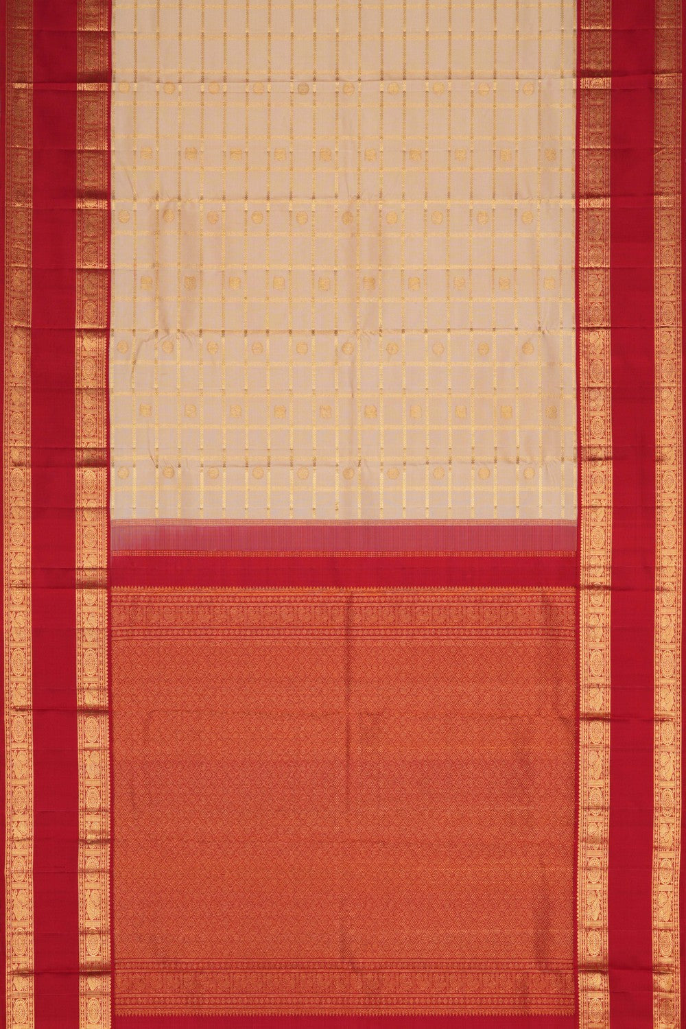 Kanchipuram Silk Beige Saree