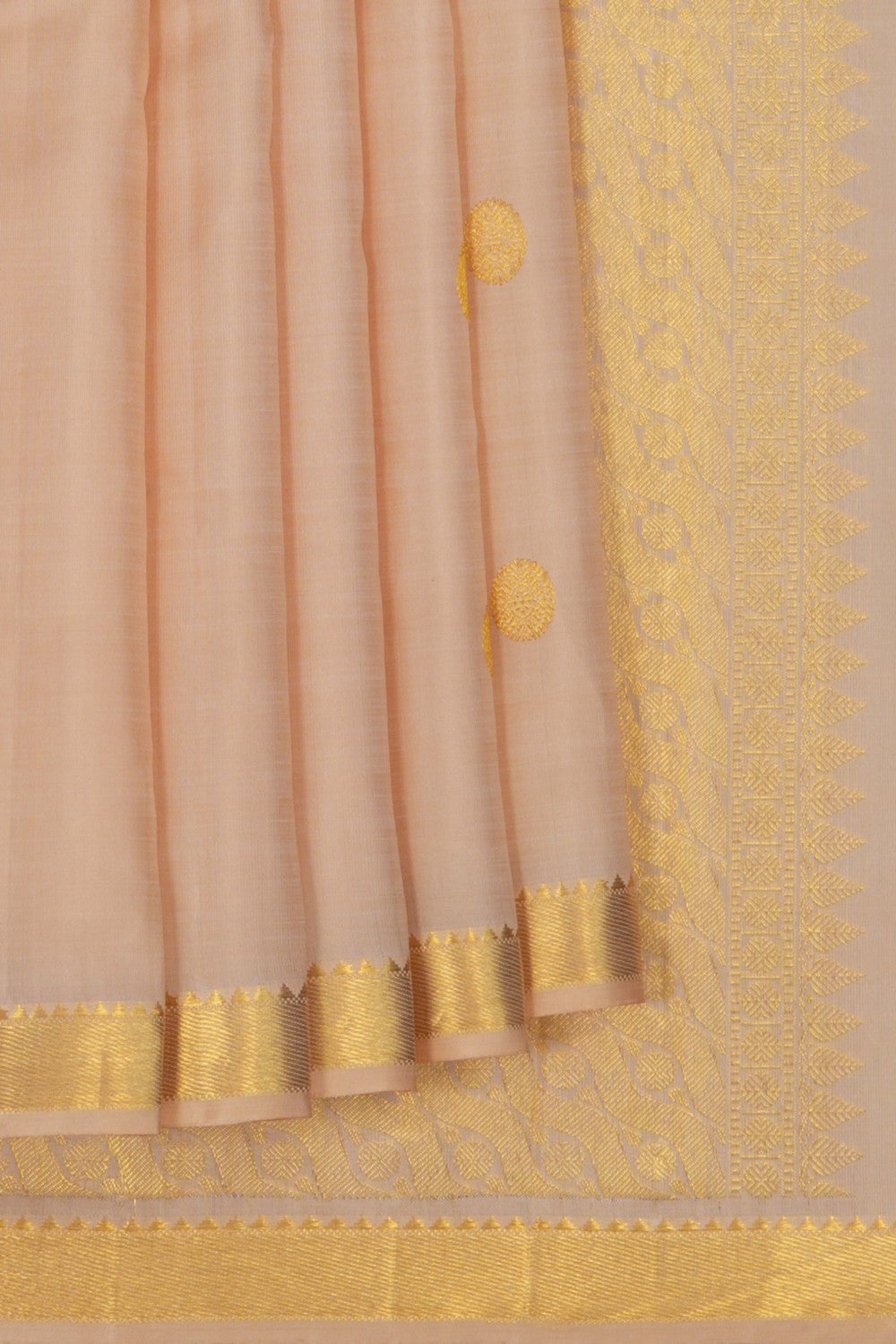 Image of Arani Silk Beige Saree