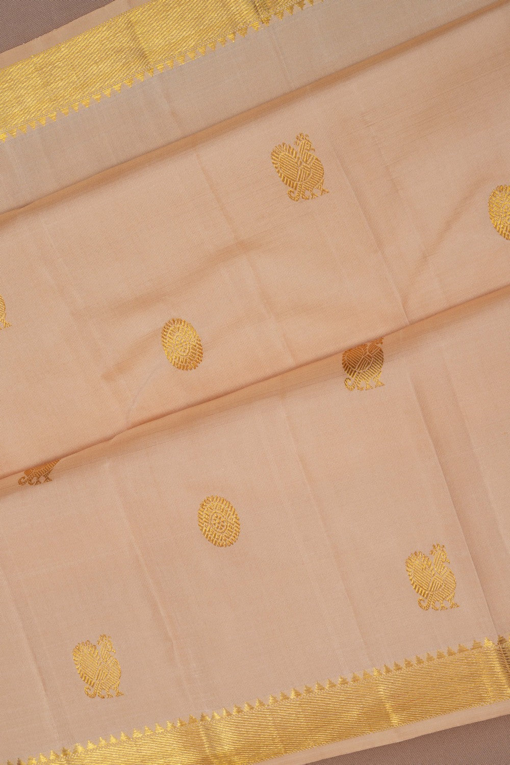 Image of Arani Silk Beige Saree