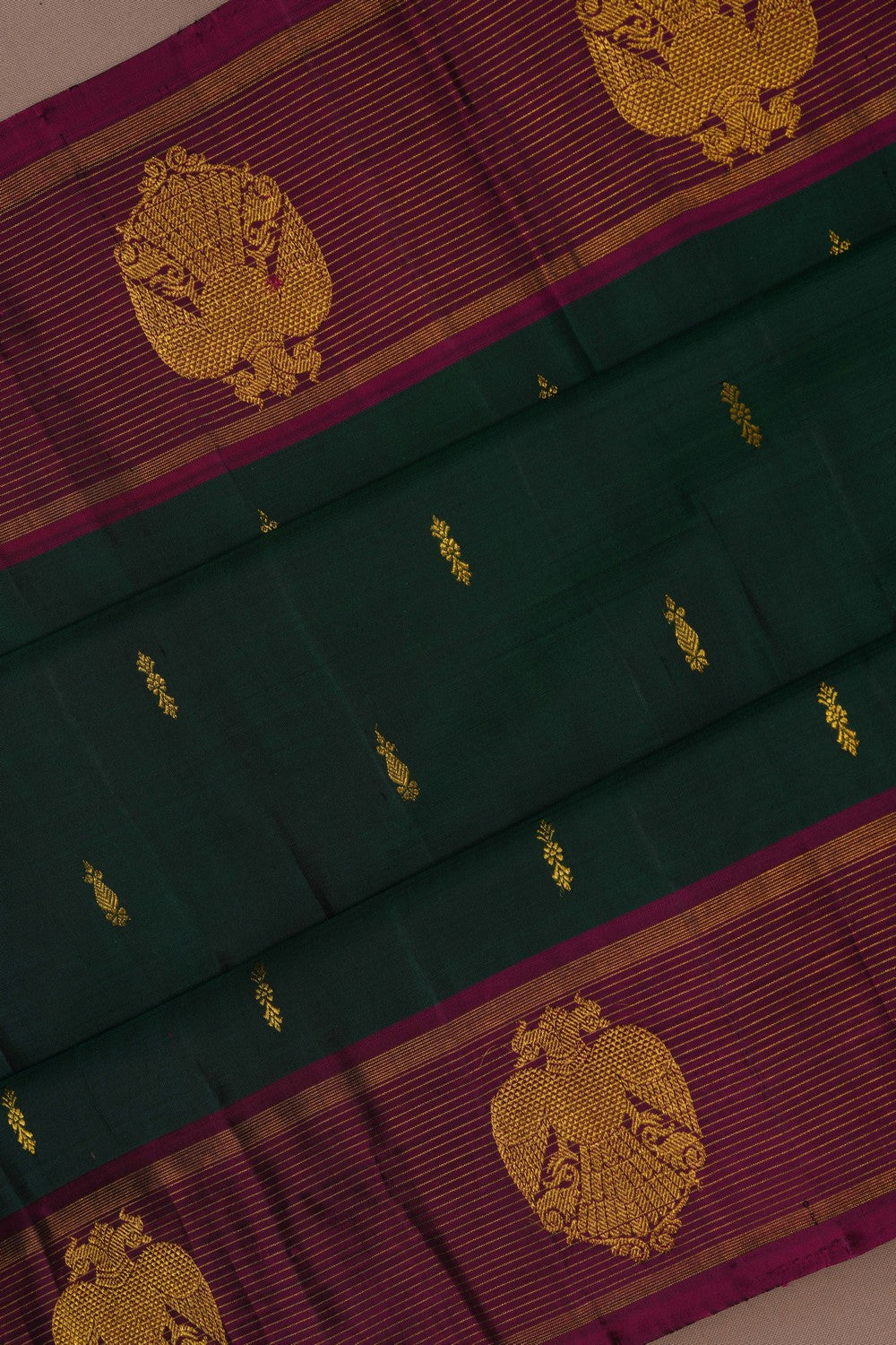 Image of Arani Silk Green Saree