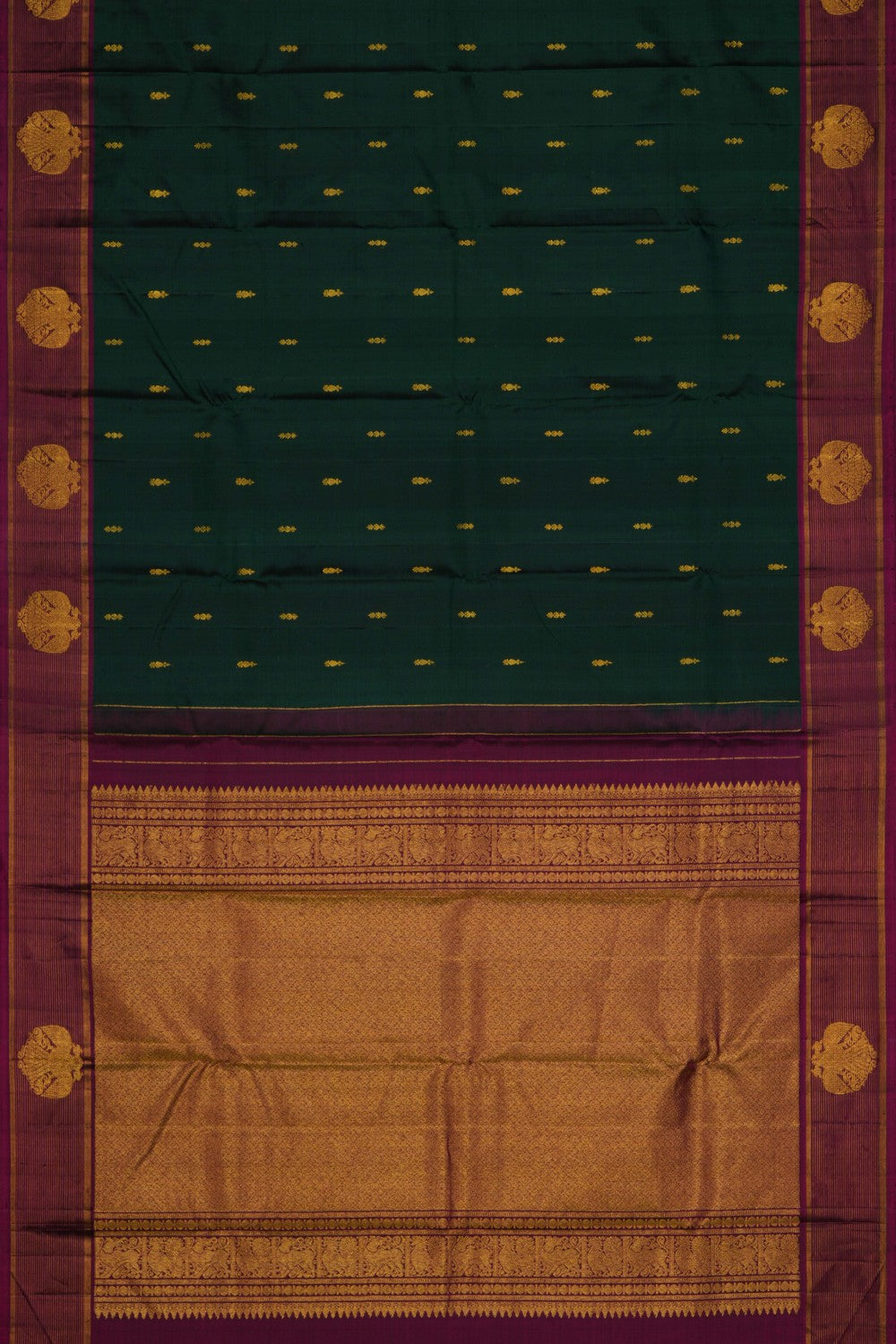 Image of Arani Silk Green Saree