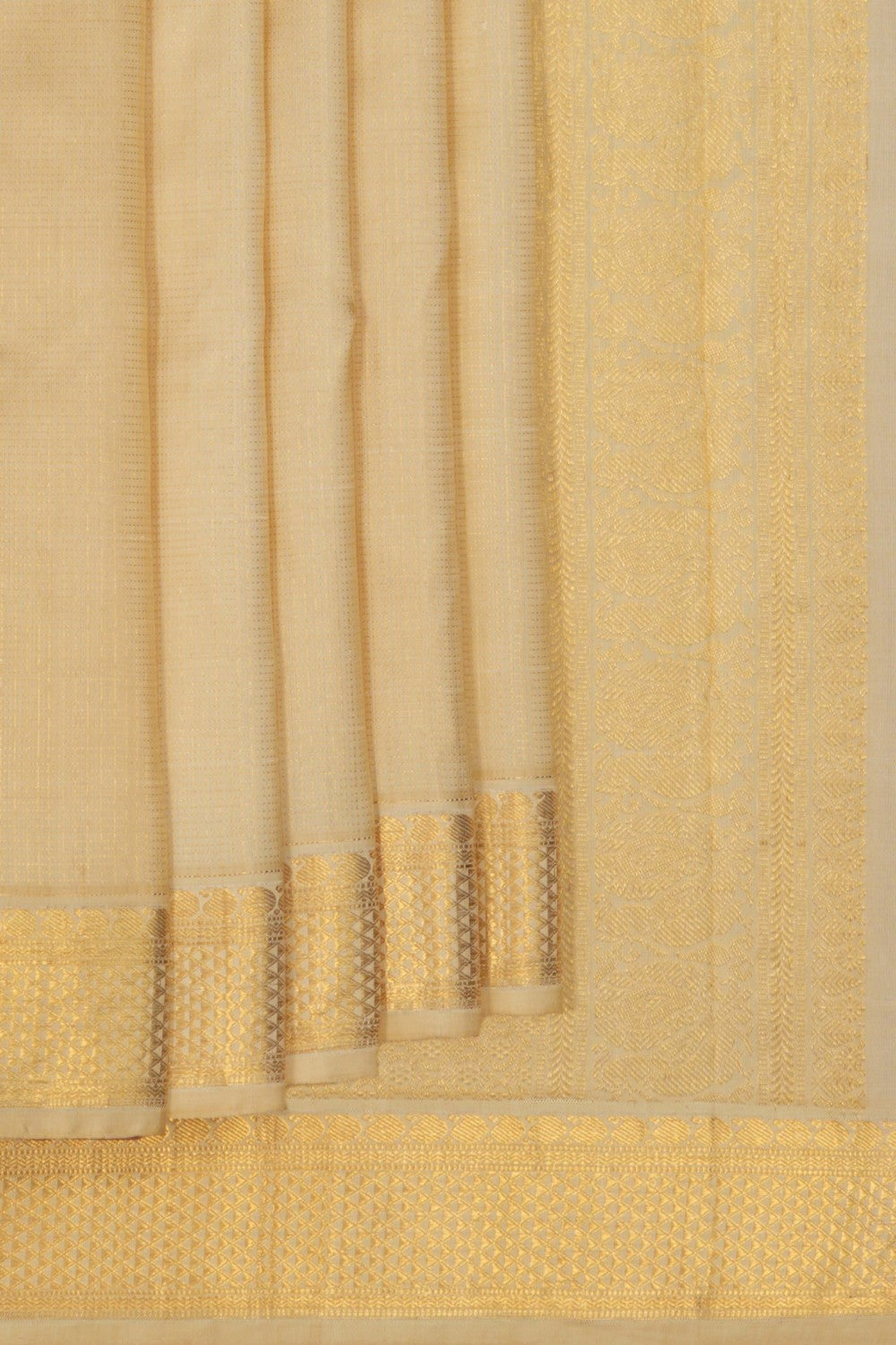 Arani Silk Off-White Saree