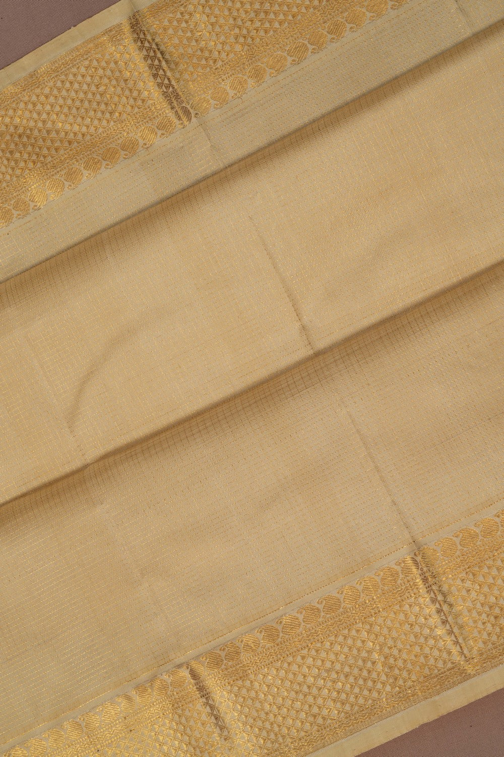 Arani Silk Off-White Saree