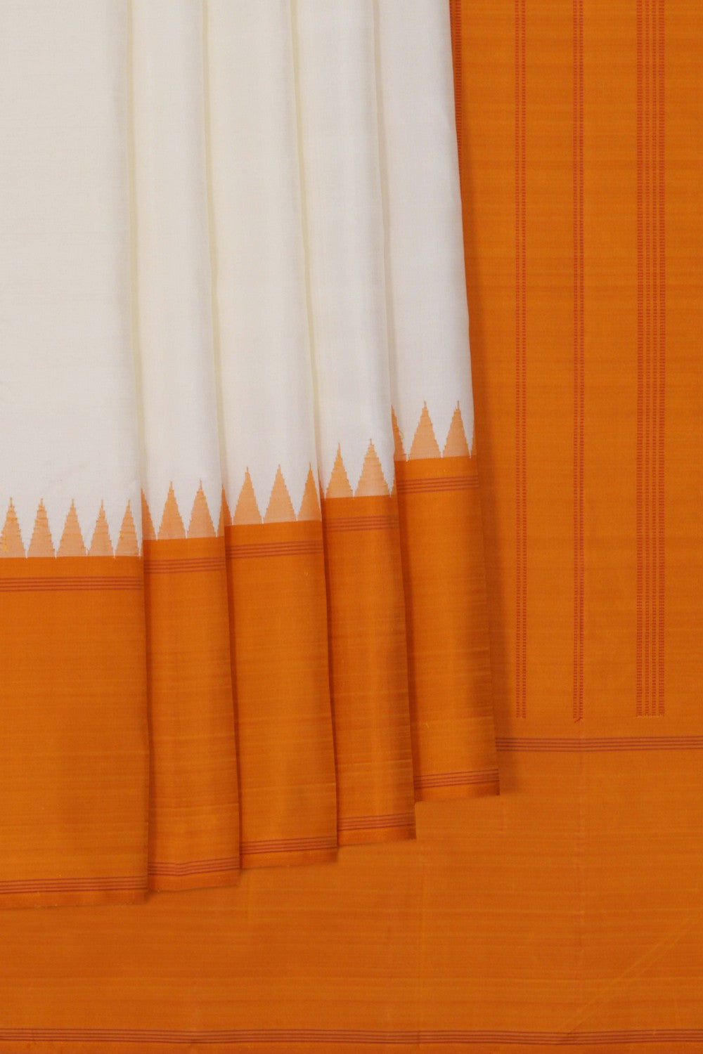 Arani Silk Off-White Saree