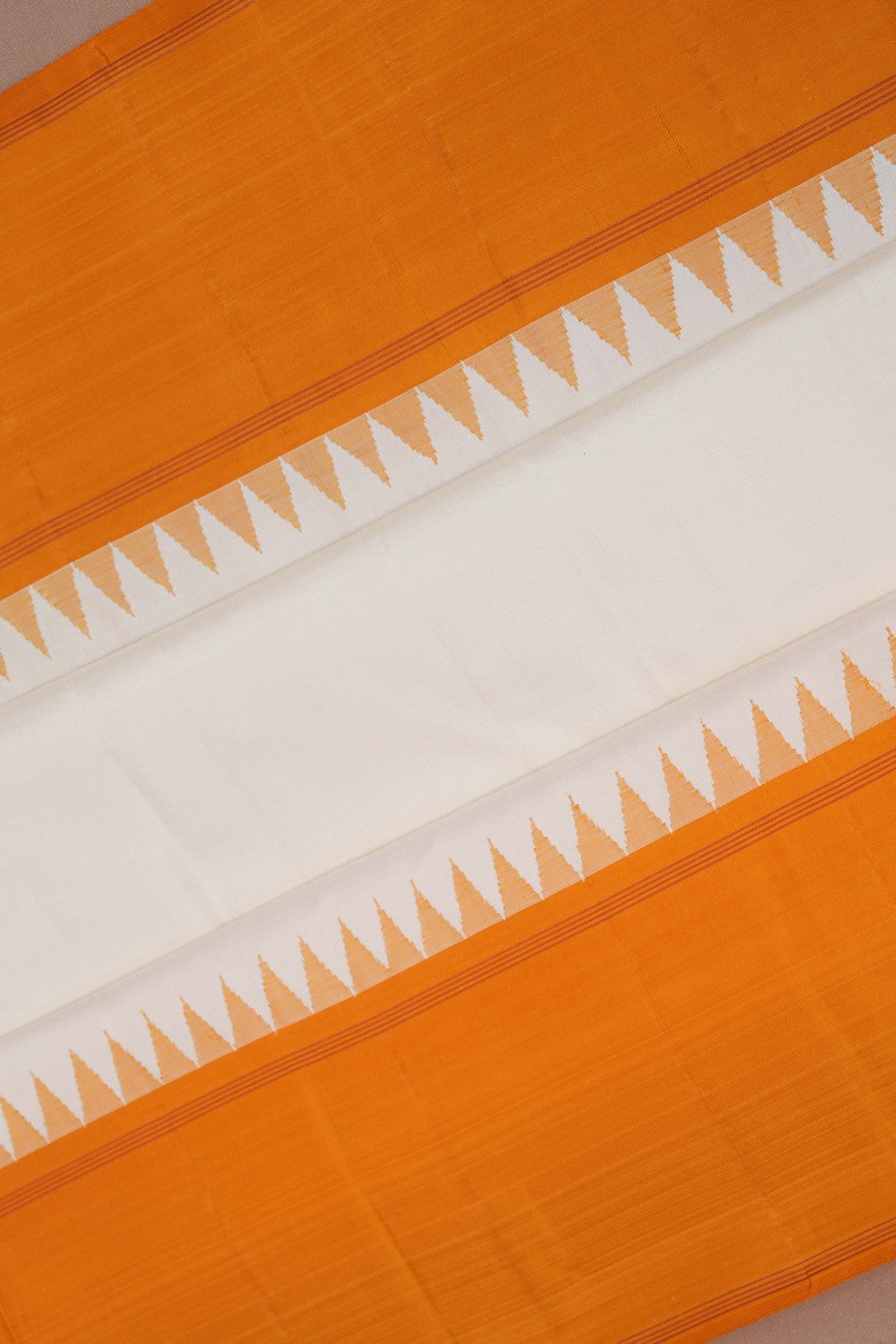 Arani Silk Off-White Saree