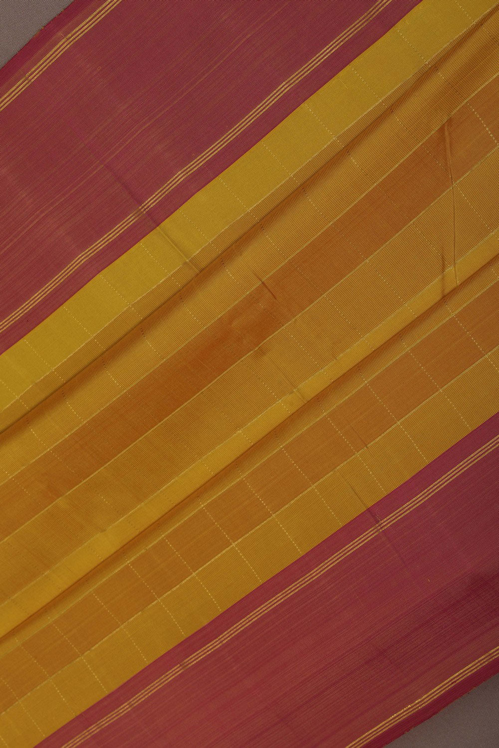 Image of Arani Silk Kattam Yellow Saree