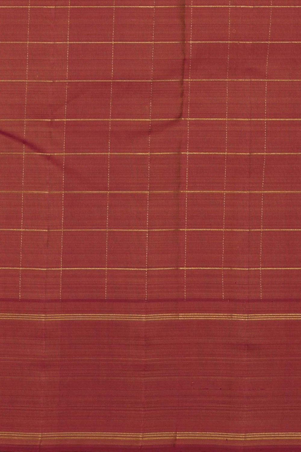 Image of Arani Silk Kattam Yellow Saree