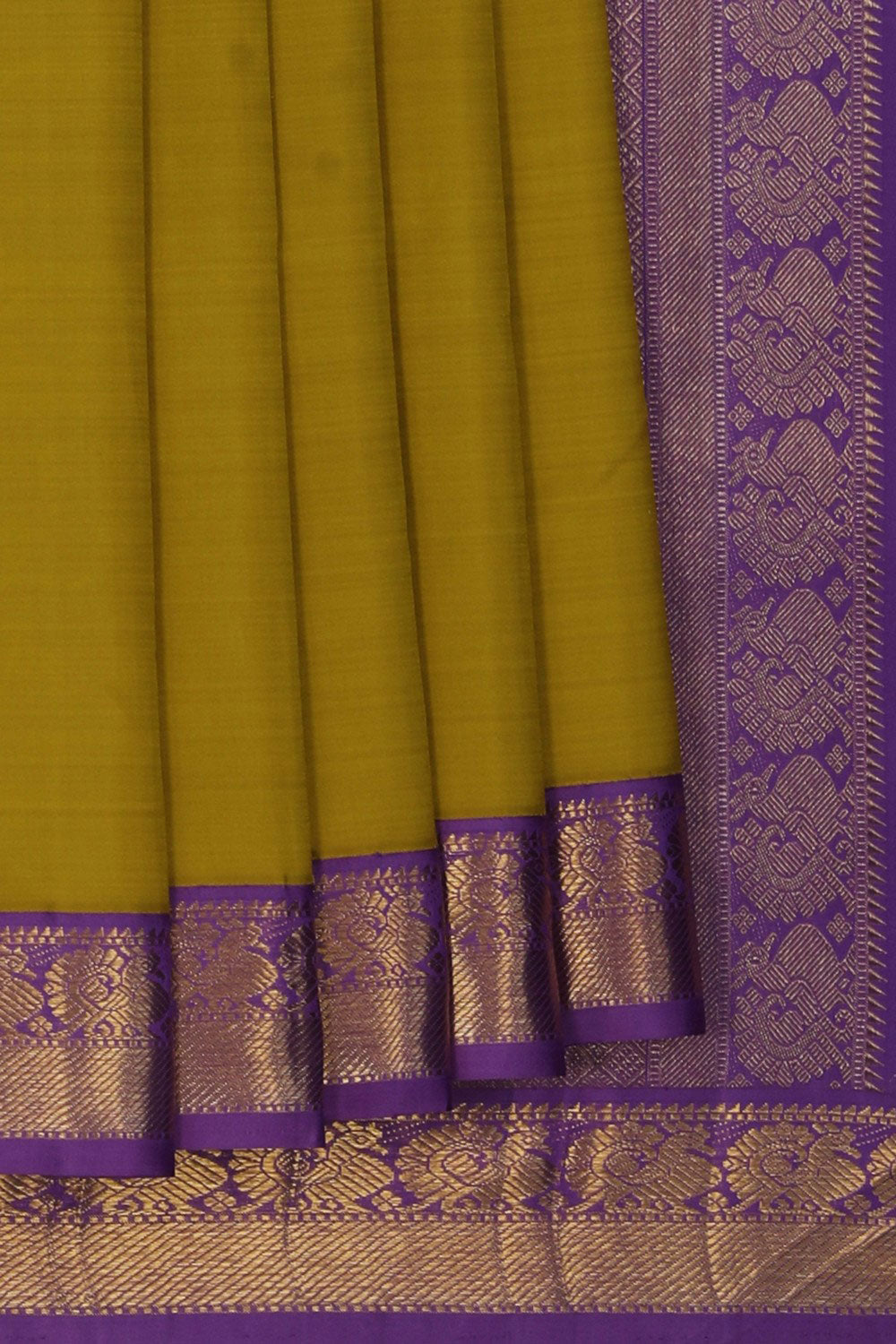 Arani Silk Spring Green Saree