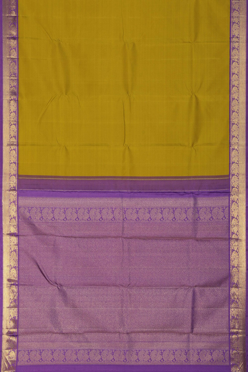 Image of Arani Silk Spring Green Saree