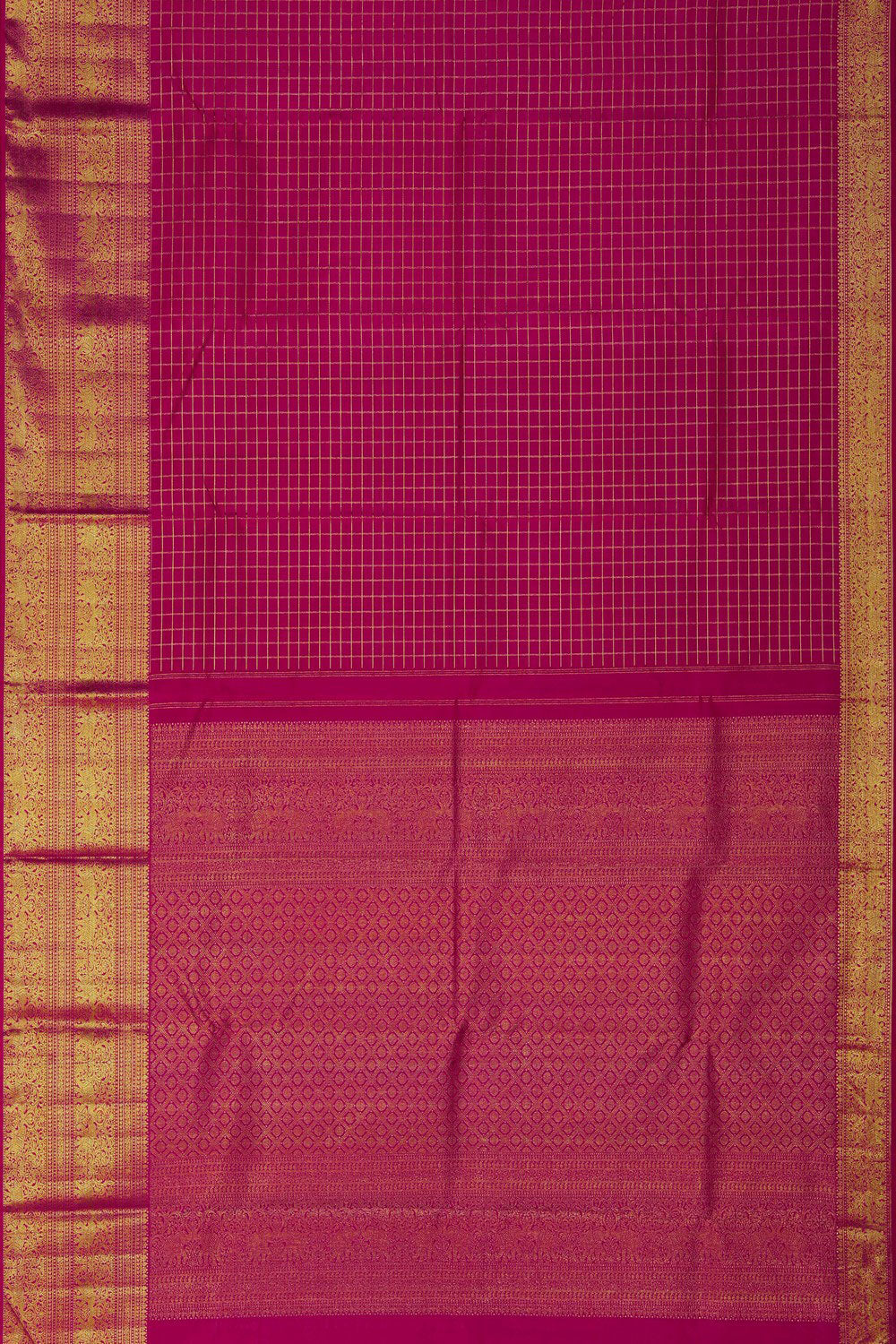 Arani Silk Kattam Pink Saree