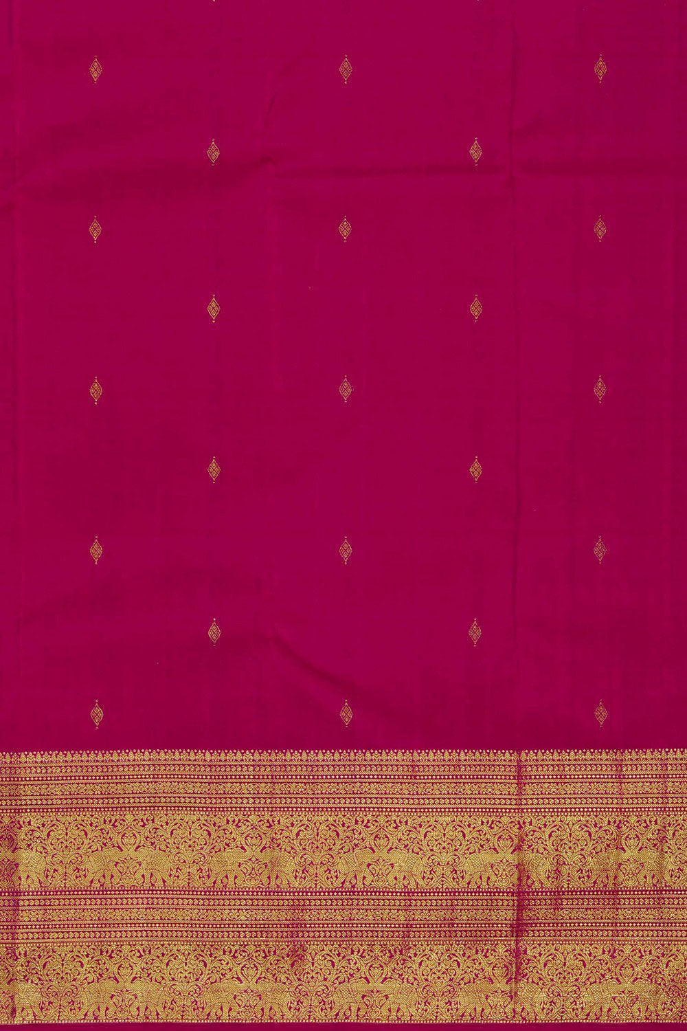 Image of Arani Silk Kattam Pink Saree