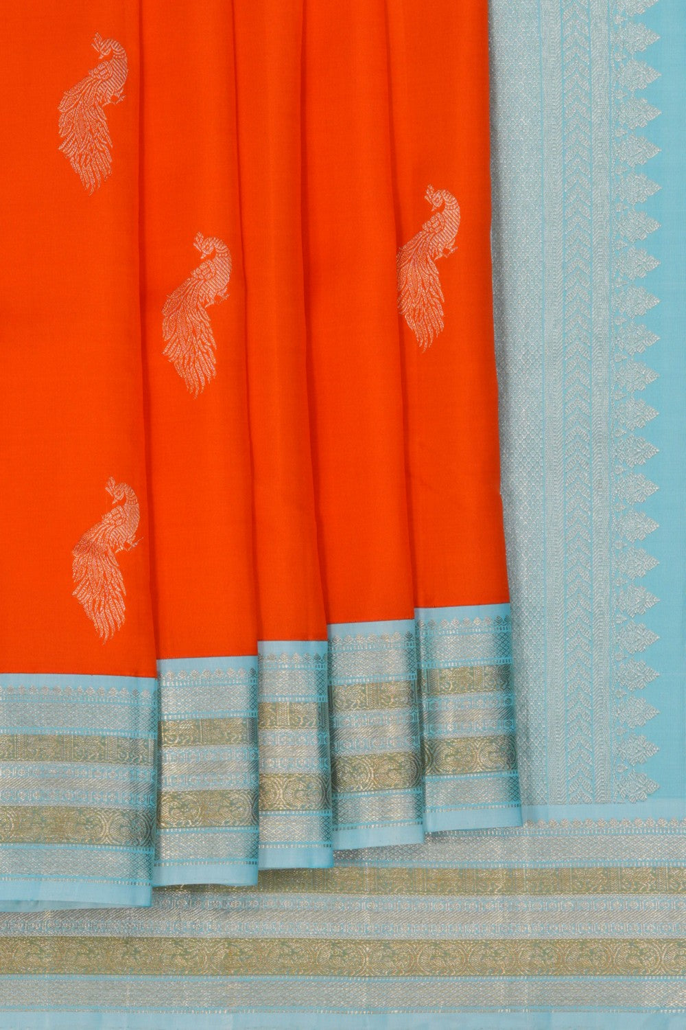 Arani Silk Orange Saree
