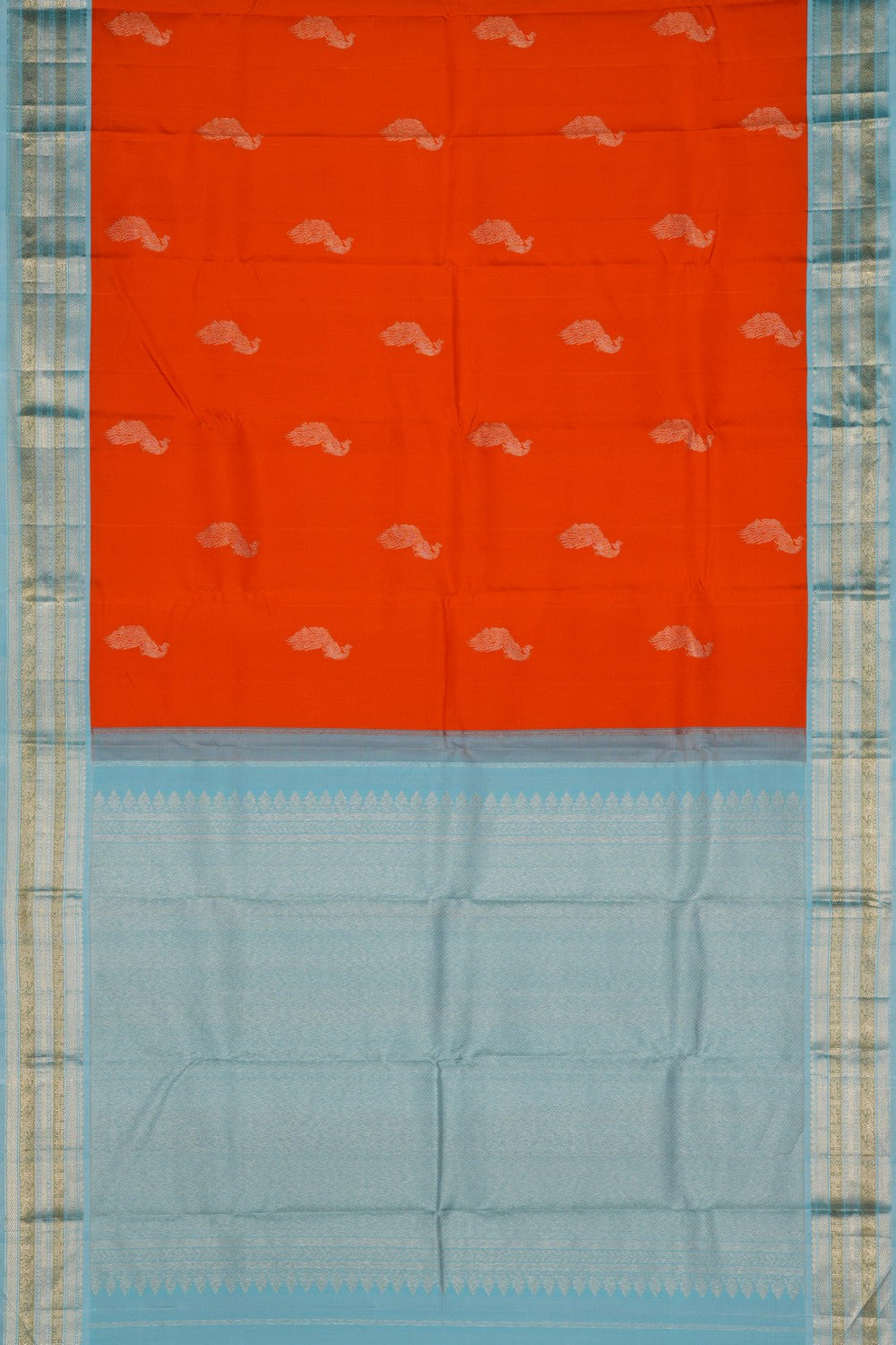 Arani Silk Orange Saree