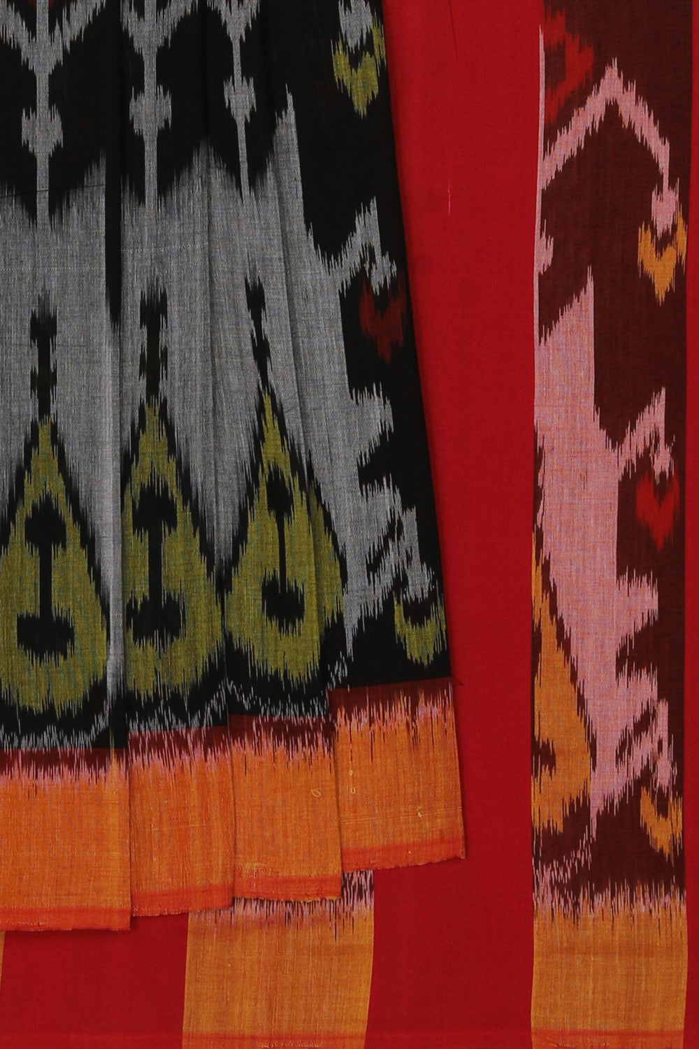 Pochampally Ikat Black Saree