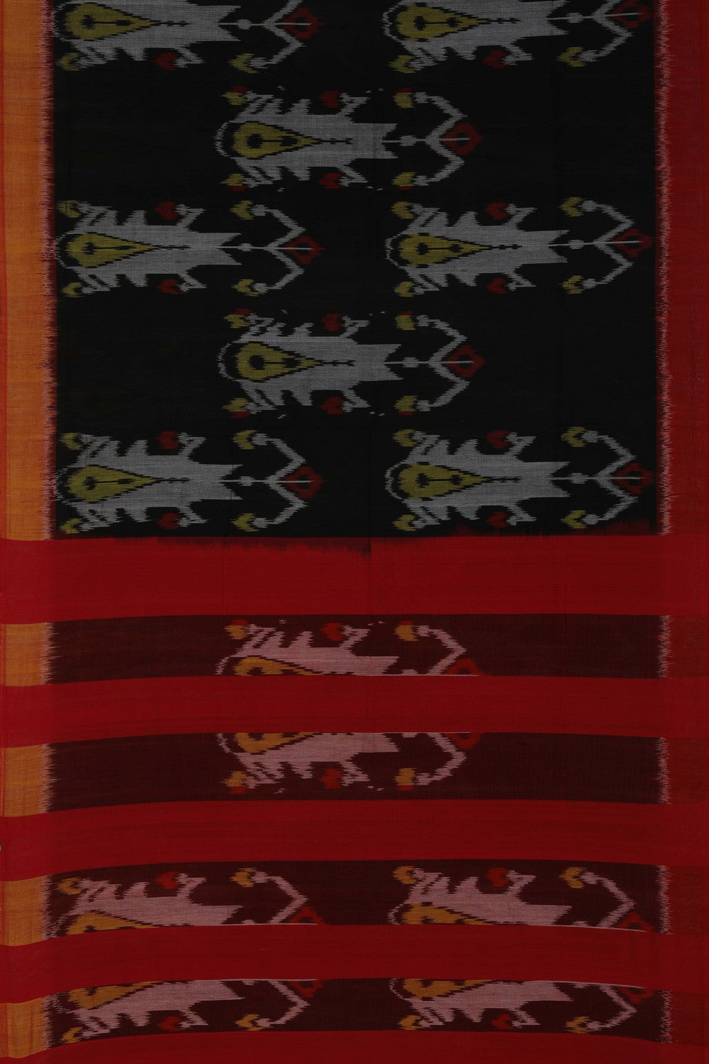 Image of Pochampally Ikat Black Saree