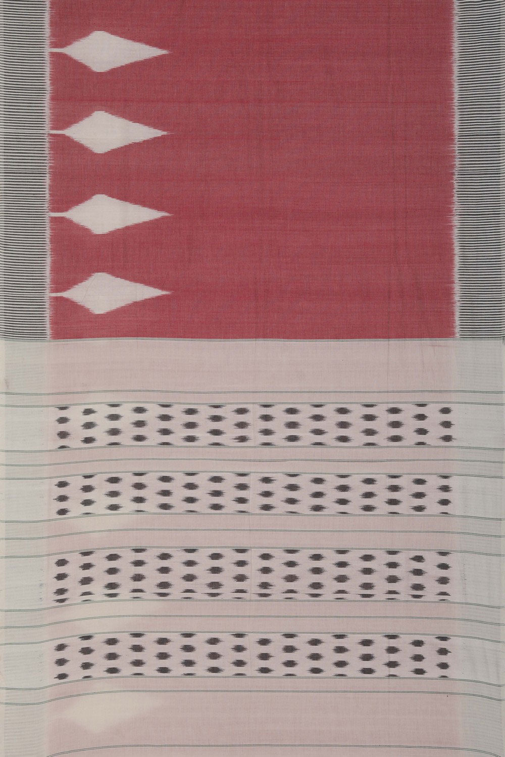 Image of Pochampally Ikat Pink Saree