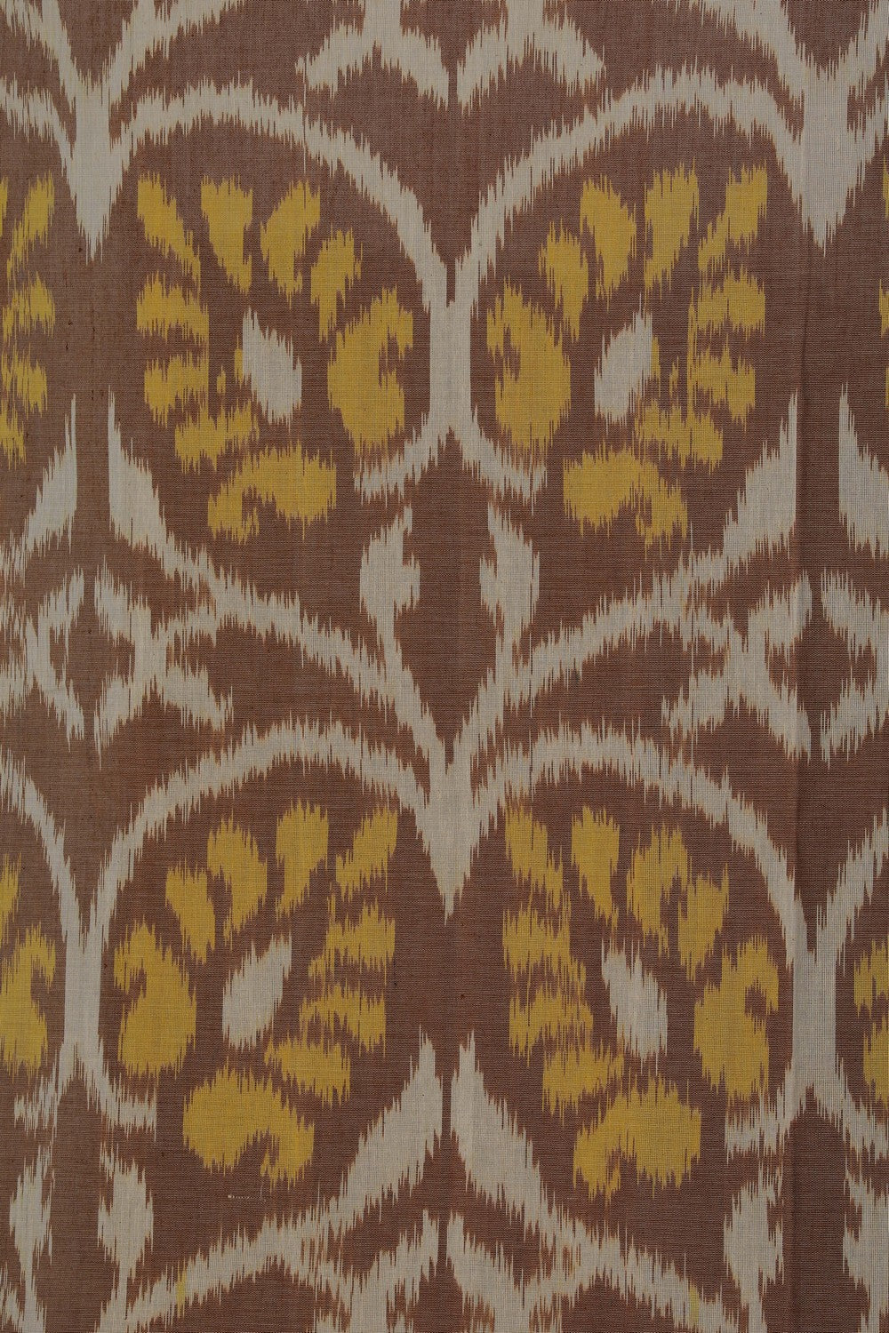 Image of Pochampally Ikat Brown Saree