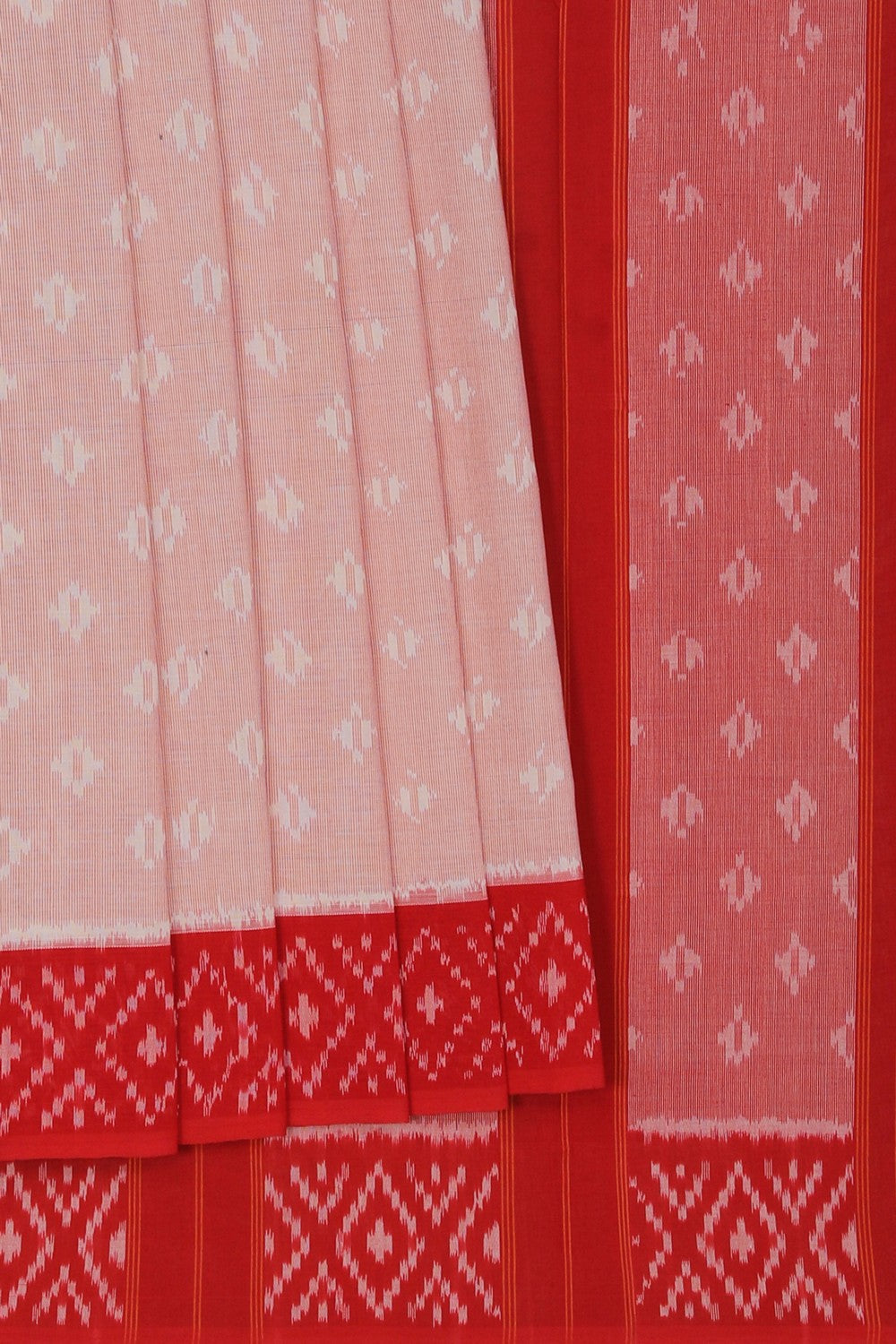 Image of Pochampally Ikat Beige Saree